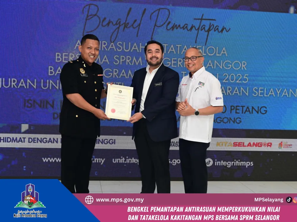 BENGKEL PEMANTAPAN ANTIRASUAH MEMPERKUKUHKAN NILAI & TATAKELOLA MPS