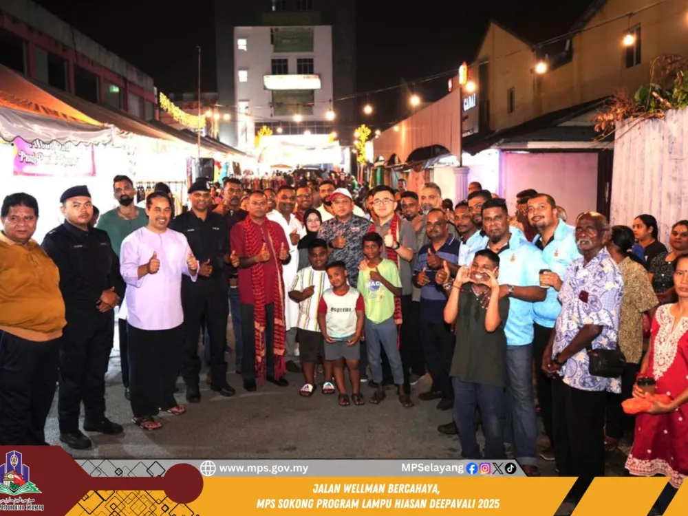 JALAN WELLMAN BERCAHAYA, MPS SOKONG PROGRAM LAMPU HIASAN DEEPAVALI 2025