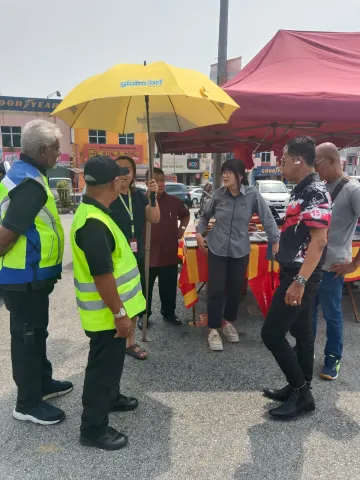 LAWATAN TURUN PADANG KE TAPAK BAZAR RAMADAN BANDAR RAWANG