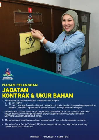 Piagam Pelanggan Jabatan Kontrak Dan Ukur Bahan